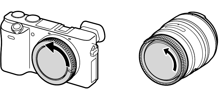 Установка и снятие объектива - Шаг 1 - Снятие задней крышки
