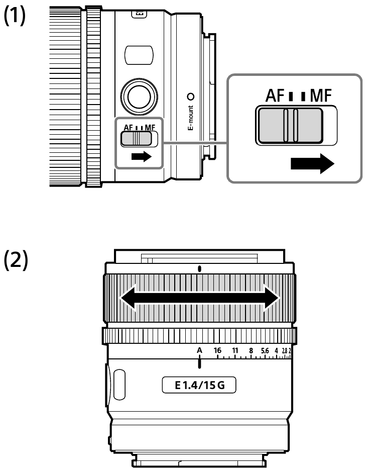 Фокусировка - Элементы управления