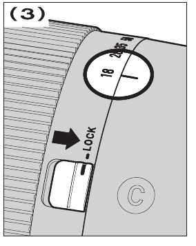  Zoomvergrendelingsschakelaar