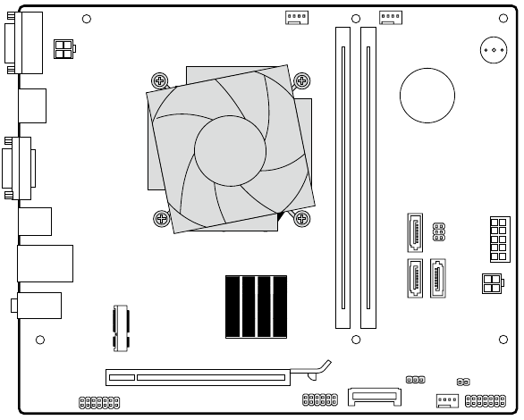 Wymiana radiatora i wentylatora - Schemat