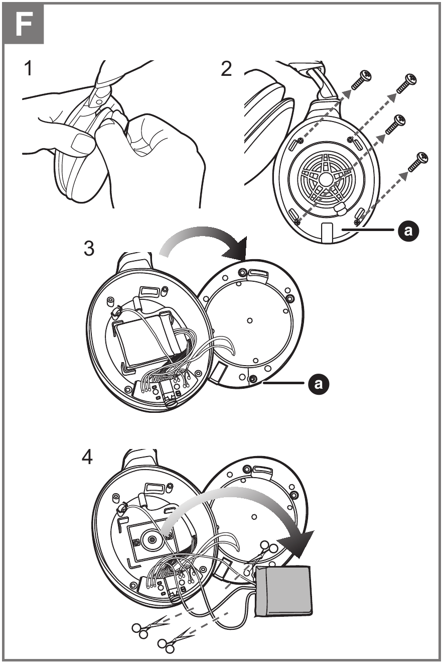 To remove the battery when disposing of this unit