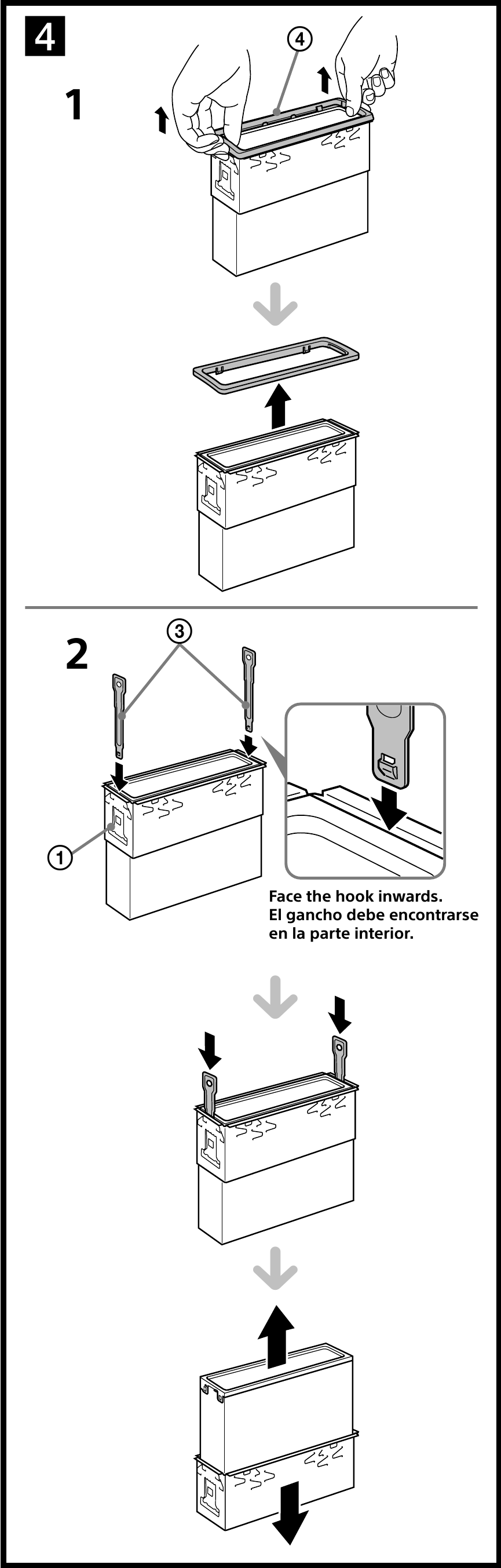 Remo&ccedil;&atilde;o do colar de prote&ccedil;&atilde;o e do suporte&nbsp;