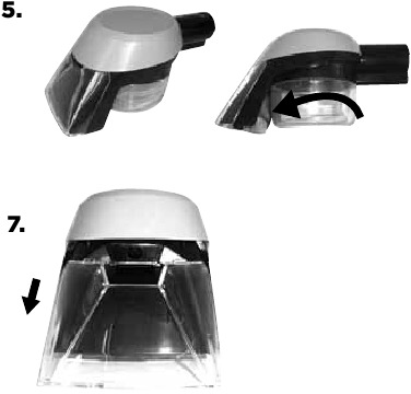 Cleaning with the Stain Trapper Tool