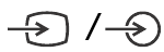 Video-ingang / S-center speaker ingang