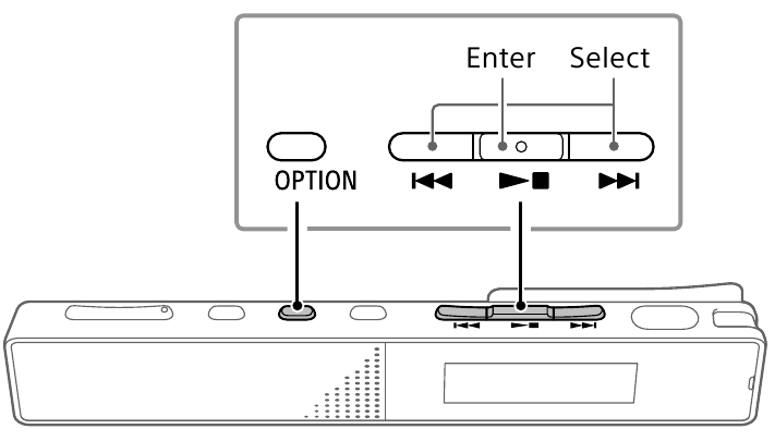 Използване на OPTION менюто