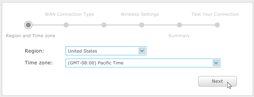 Konfigurer via webbrowser - Trin 4