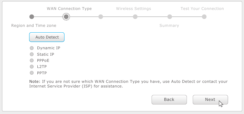 Konfigurer via webbrowser - Trin 5