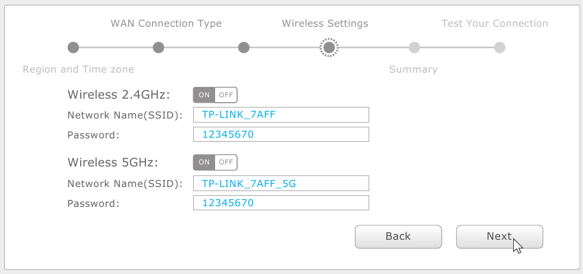 Konfigurer via webbrowser - Trin 6