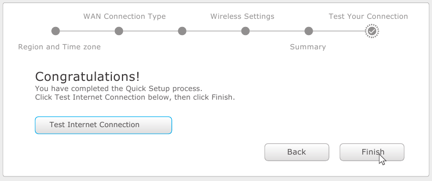 Konfigurer via webbrowser - Trin 8