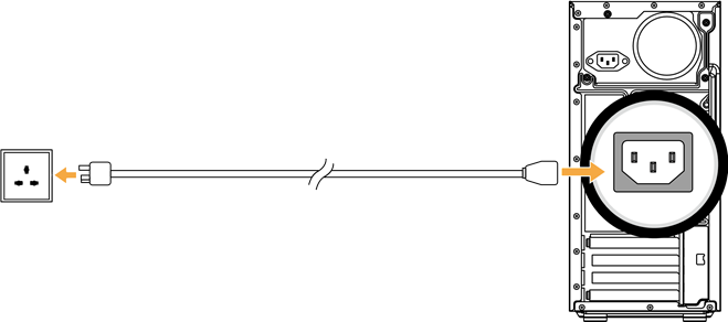 Unganisha kebo ya umeme