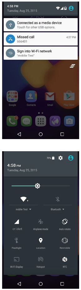 Panel de notificaciones