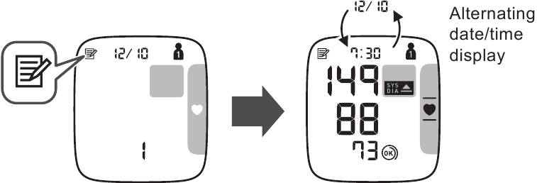 Pregled očitanja pohranjenih u memoriji