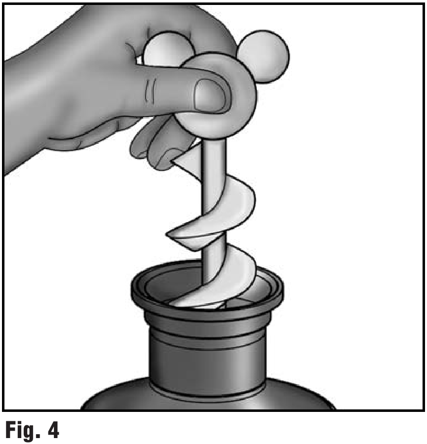 Asamblați augerul introduc&acirc;ndu-l &icirc;n turn