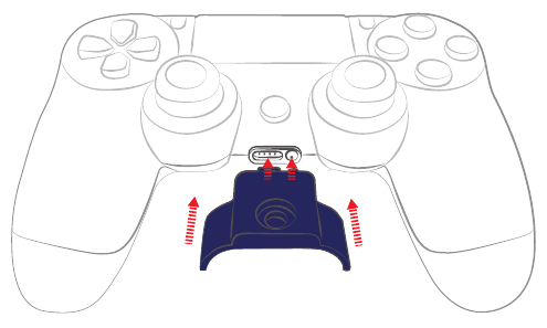 Pričvrstite poklopac za zaključavanje na PS4 kontroler.