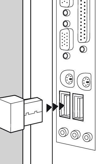 Začetek - 2. korak - Priključite USB sprejemnik