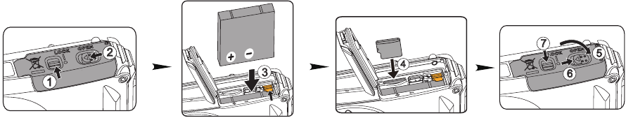 Batareya va Micro SD xotira kartasini o'rnatish