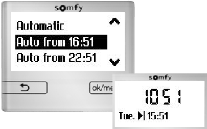 Men&uacute; r&aacute;pido - Modo autom&aacute;tico en espera