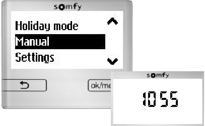 Men&uacute; r&aacute;pido - Modo manual