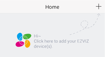 Configuration de la cam&eacute;ra - &Eacute;cran d'accueil