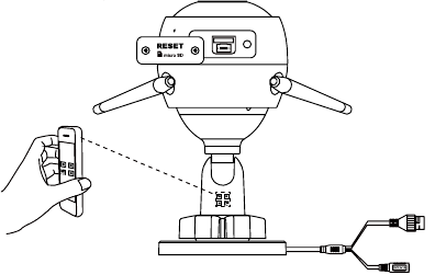 Configuration de la cam&eacute;ra - Scan du code QR