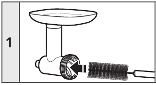 Utilizați peria de curățare pentru a curăța