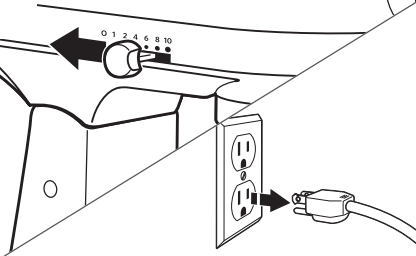 Priežiūra ir valymas - 1 žingsnis - I&scaron;jungimas