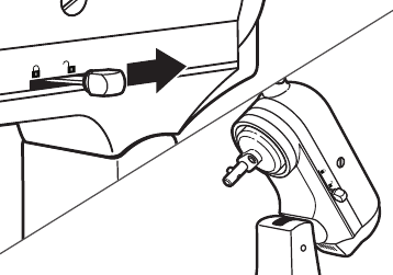 Gaminio surinkimas - 2 žingsnis - Užfiksuokite pakeltą galvutę