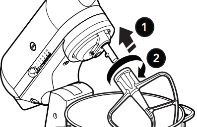 Gaminio surinkimas - 4 žingsnis - Pastumkite ir pasukite