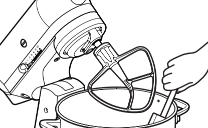 Gaminio naudojimas - 2 žingsnis - Dubens nubraukimas