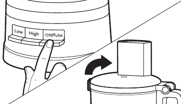 Maisto procesoriaus valdymas - 4 žingsnis - I&scaron;jungti