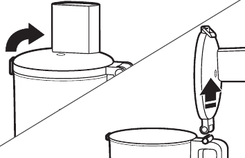 Apdoroto maisto i&scaron;ėmimas - Nuimkite darbo dubenį