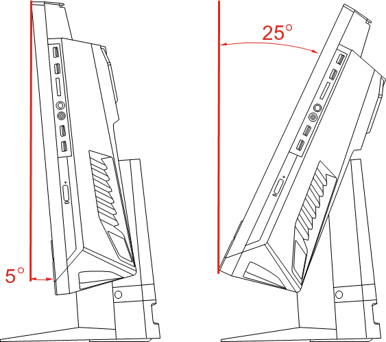 Menyesuaikan penyangga komputer