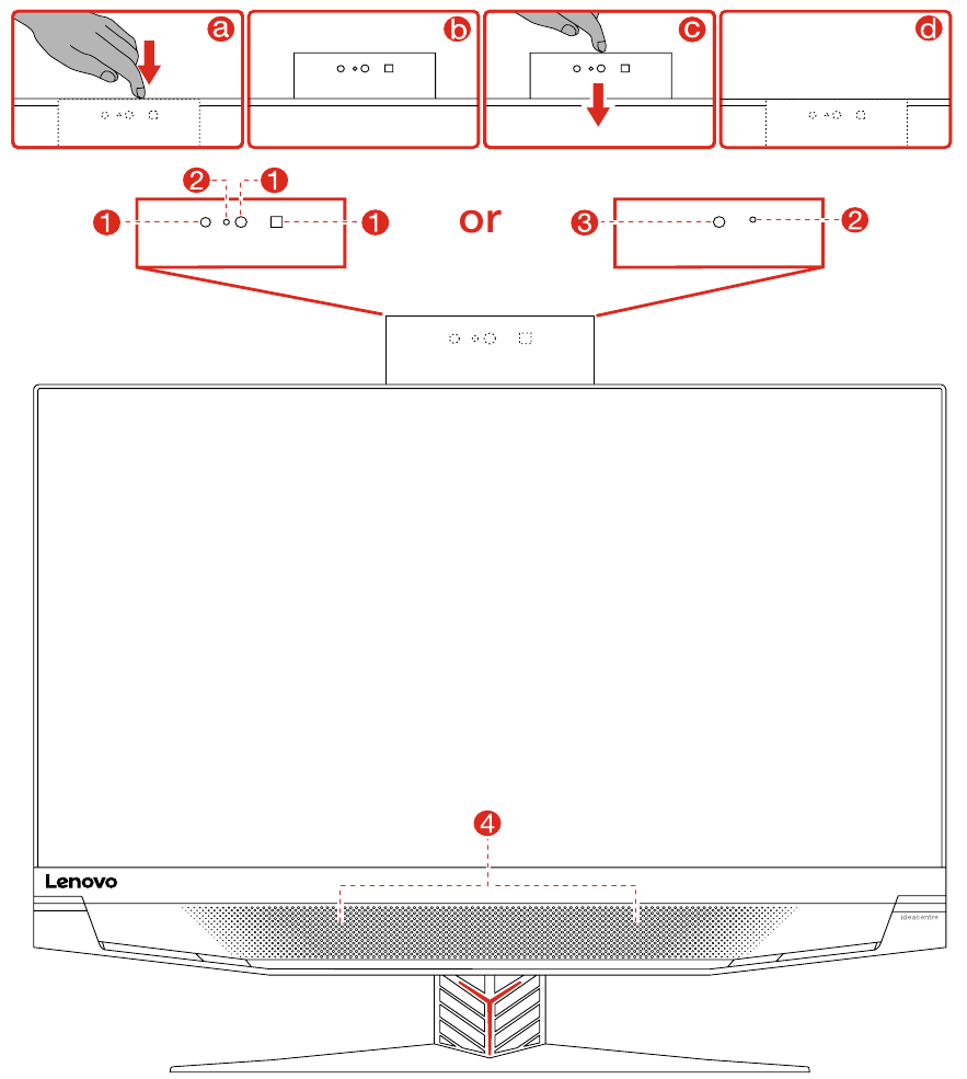 Tampilan depan komputer
