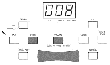 Justere metronomvolumet