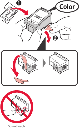 Installing the FINE Cartridges - Step 2
