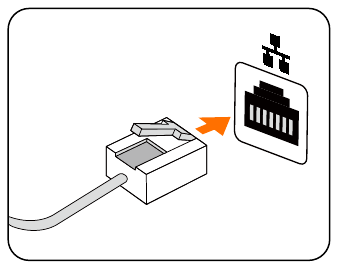 Menghubungkan kabel Ethernet