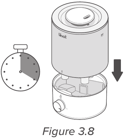 Place the tank on the base and soak for 15&ndash;20 minutes.