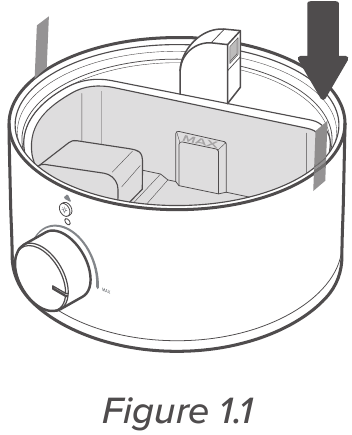 Scoateți rezervorul de apă și &icirc;ndepărtați toată banda adezivă.