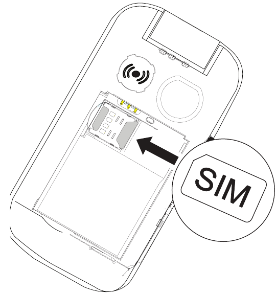 Inserir o cart&atilde;o SIM