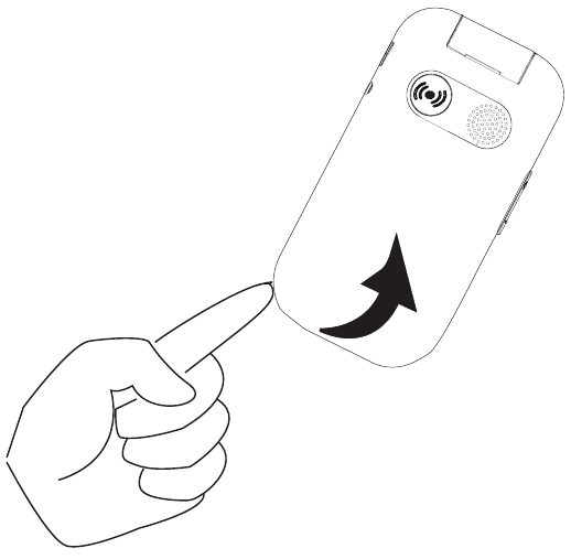 Remover a tampa da bateria