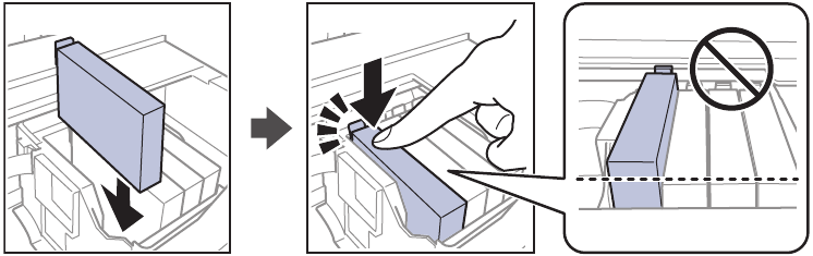 Install ink cartridges - Step 4