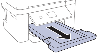 Load paper - Step 6 - Pull out the output tray