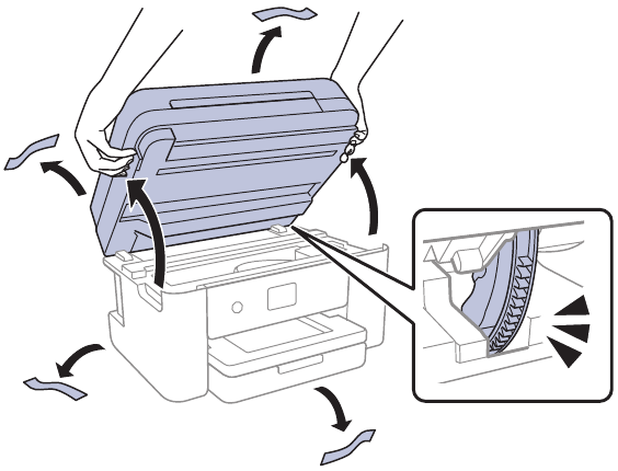 Unpack - Step 1 - Lift up the scanner