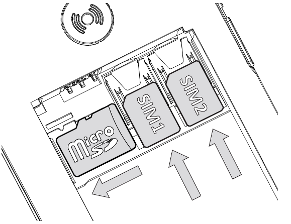 Vložte SIM kartu - Krok 1