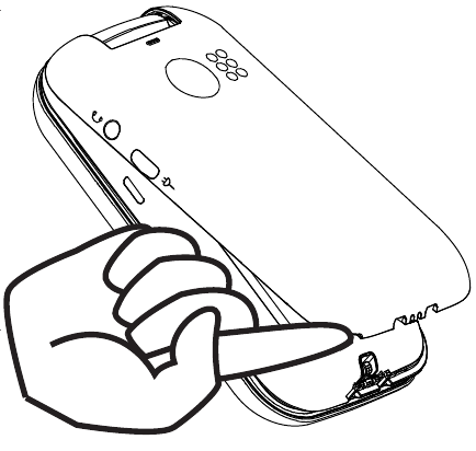 Sejměte kryt baterie