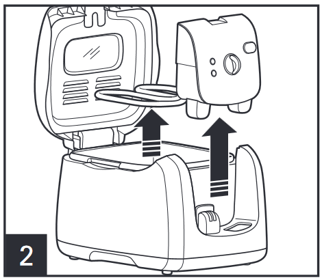 Reng&oslash;ring af din friturekoger - Trin 2