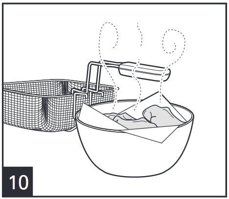 Friturestegning - Trin 10