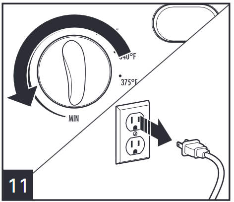 Friturestegning - Trin 11