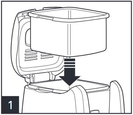 S&aring;dan samles frituregryden - Trin 1
