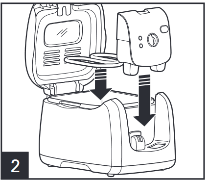 S&aring;dan samles frituregryden - Trin 2